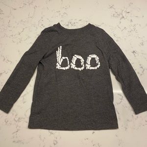 Old navy “BOO” long sleeve T, size 4T. Unisex.